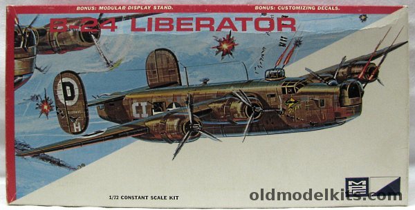 MPC 1/72 Consolidated B-24J Liberator - 2109835 of 392nd Bomber Group April 1944, 1502-150 plastic model kit